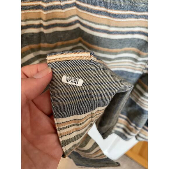 Impact Collection United by Blue Polo Large Mens Button Down Organic Cotton Hemp - Picture 12 of 12